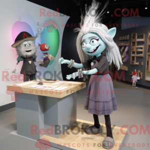 Mascot character of a Gray...