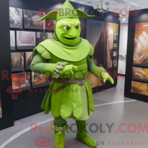 Mascot character of a Lime...