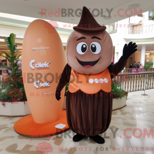Mascot character of a Peach...