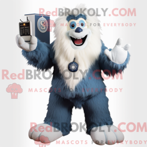 Mascot character of a Navy...