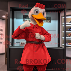 Mascot character of a Red...