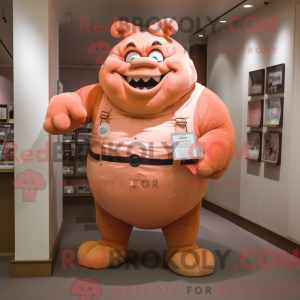Mascot character of a Peach...
