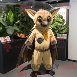 Mascot character of a Tan...