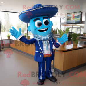 Mascot character of a Blue...
