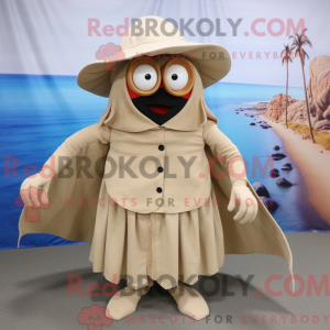 Postava maskota béžového...