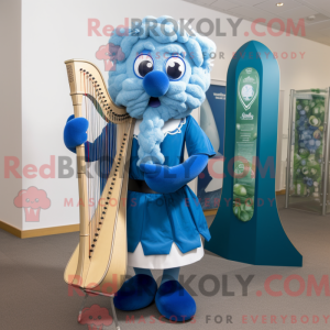 Mascot character of a Blue...