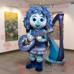 Mascot character of a Blue...