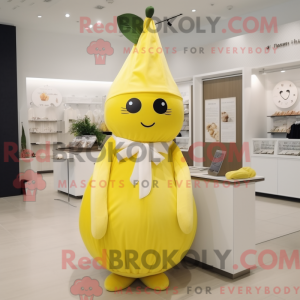 Postava maskota citronově...