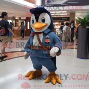 Maskotfigur af en Navy...