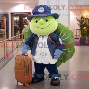 Mascot character of a Navy...