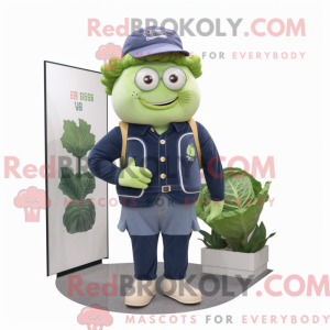 Mascot character of a Navy...
