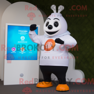 Mascot character of a White...