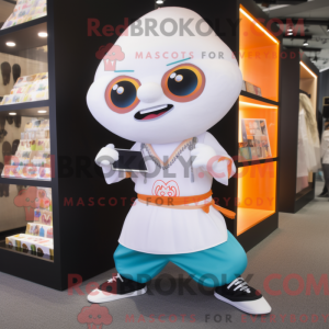 Mascot character of a White...