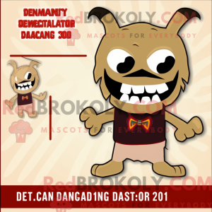 Mascot character of a Tan...
