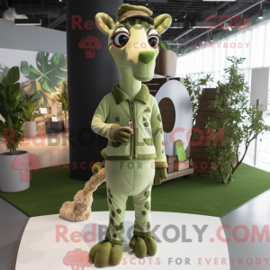 Mascot character of a Olive...