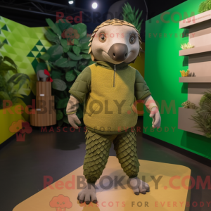 Mascot character of a Olive...