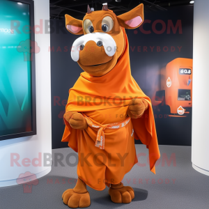 Orange Zebu mascotte...