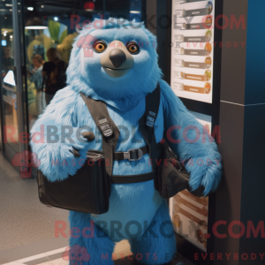 Mascot character of a Blue...