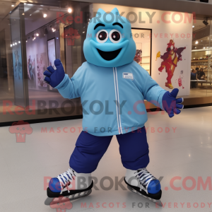 Mascot character of a Blue...