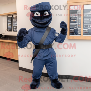 Mascot character of a Navy...