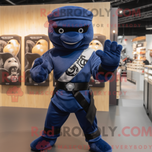 Mascot character of a Navy...