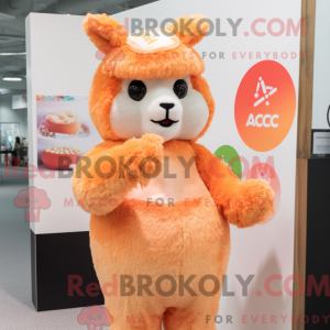 Mascot character of a Peach...