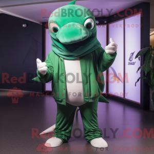 Mascot character of a Green...