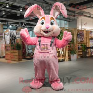 Mascot character of a Pink...