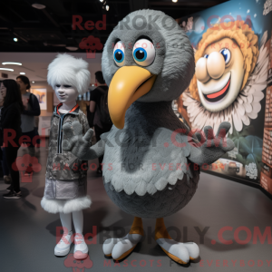 Mascot character of a Gray...