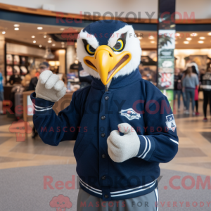 Mascot character of a Navy...