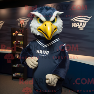 Maskottchen eines Navy Hawk...