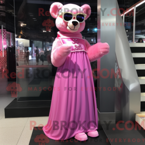 Personaje mascota de un oso...