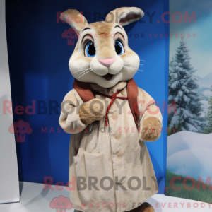 Mascot character of a Beige...