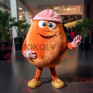Maskot postava hnědého...