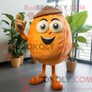 Mascot character of a Brown...