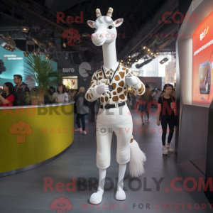 Mascot character of a White...