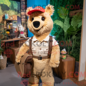 Maskot karakter af en Tan...