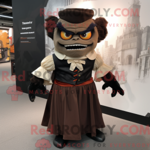 Mascot character of a Brown...