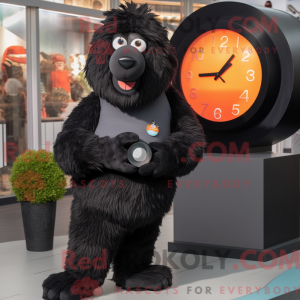 Maskottchen eines schwarzen...
