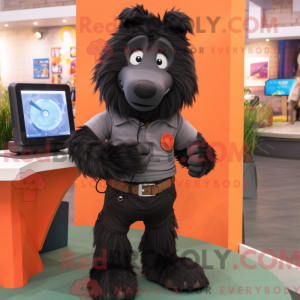 Maskottchen eines schwarzen...