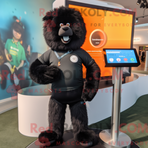 Mascot character of a Black...