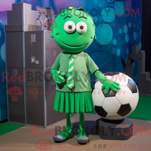 Mascot character of a Green...