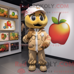 Postava maskota Tan Apple...