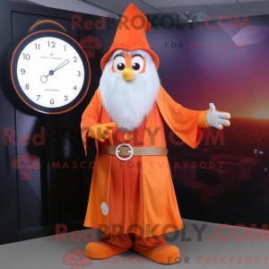 Maskotkarakter af en orange...