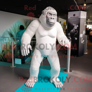 Mascot character of a White...
