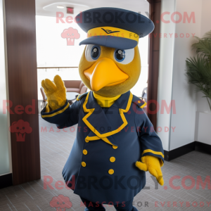 Mascot character of a Navy...