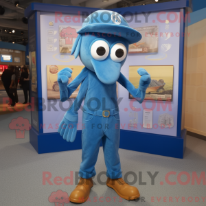 Mascot character of a Blue...