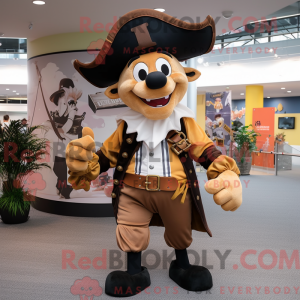Mascot character of a Tan...