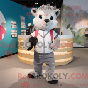 Mascot character of a Gray...