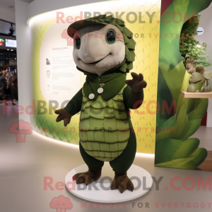Mascot character of a Olive...